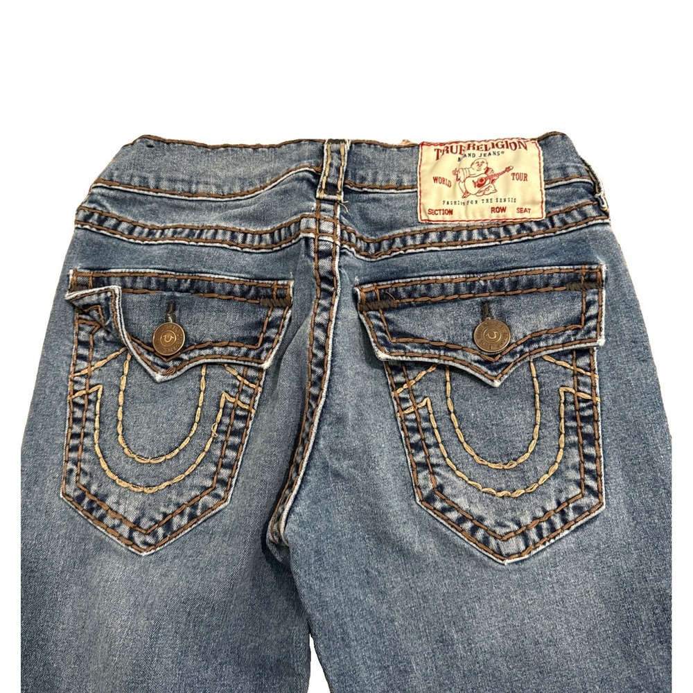 TRUE RELIGION SIZE 29 SLIM JEANS Streetwear Seed Stitch